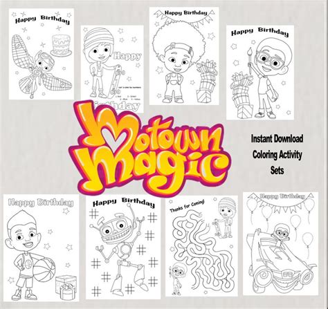 Motown magic coloring pages